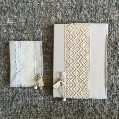 notebook en passportcover kant