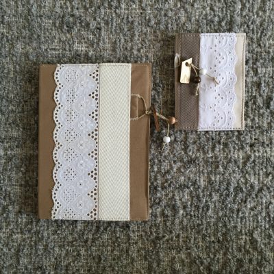notebook en passportcover kant